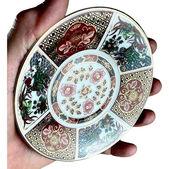 Vintage Japanese Imari Style Porcelain Tea Cup & Saucer Set - Picture 5 of 10